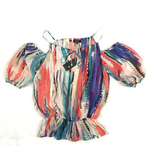 guess cold shoulder top